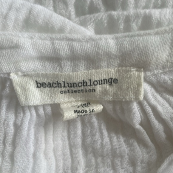Beach lunch lounge 100% cotton extra large summer blouse - Picture 4 of 4